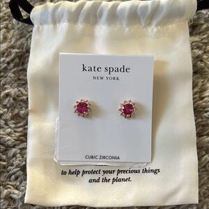 Kate Spade Pink Cubic Zirconia Earrings
